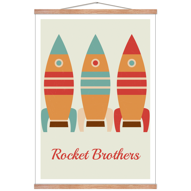 Rocket brothers raket brneplakat.