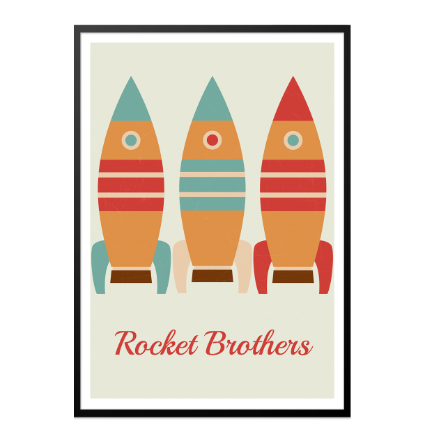 Rocket brothers raket brneplakat.