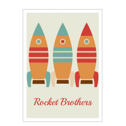 Rocket brothers rocket kid's poster