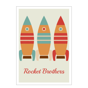 Rocket brothers raket brneplakat.