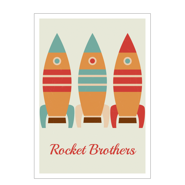 Rocket brothers rocket kid's poster
