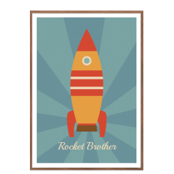 Rocket brother raket brneplakat - bl