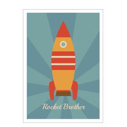 Rocket brother raket brneplakat - bl