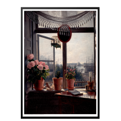 Rrbye, Blick aus dem Fenster des Knstlers