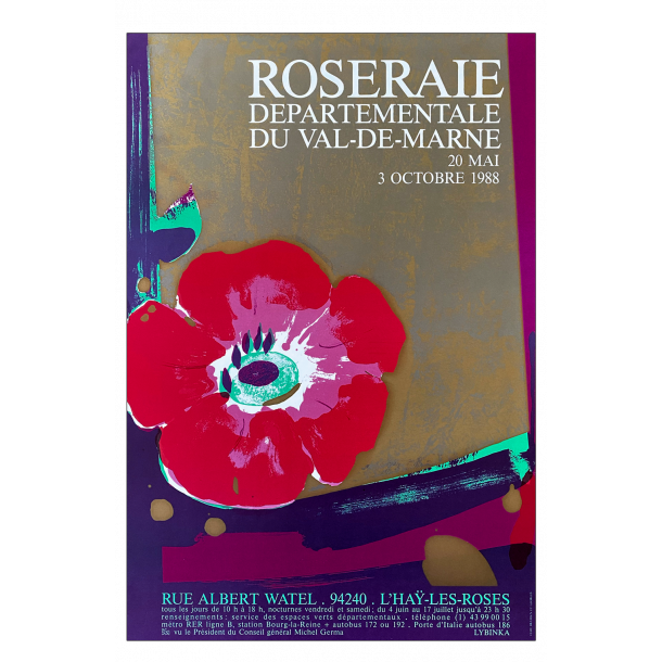 Original plakat. Roseraie