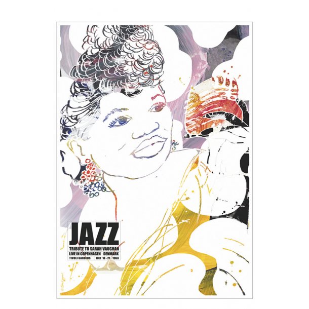 Jazz-Poster zu Ehren von Sarah Vaughan