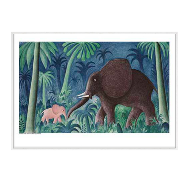 Scherfig, 1. Elefant med unge