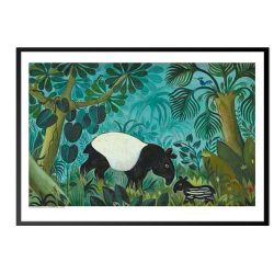 Scherfig - Two tapirs and six small animals