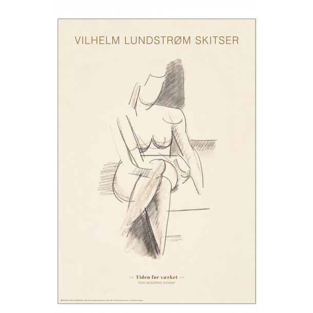 Vilhelm Lundstrm sketch. The modern woman