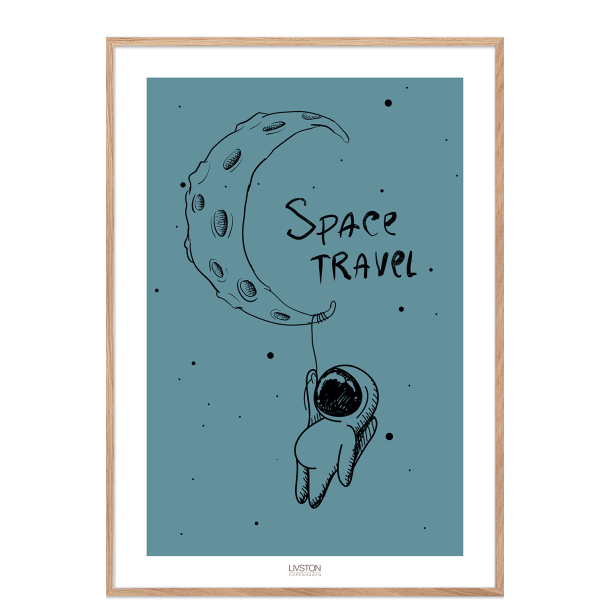 Space travel Blue - Brneplakat