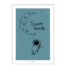 Space travel Blue - Brneplakat