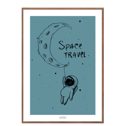 Space travel Blue - Brneplakat