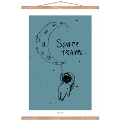 Space travel Blue - Brneplakat