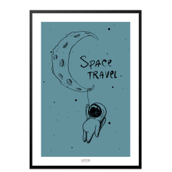 Space travel Blue - Brneplakat