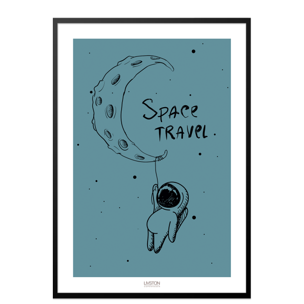 Space travel Blue - Brneplakat