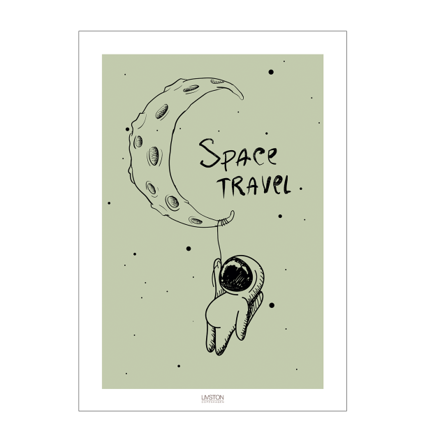 Space travel Clay - Kids poster