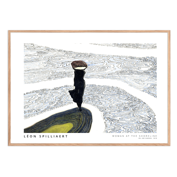 Woman at the shoreline. Lon Spilliaert (Landscape)