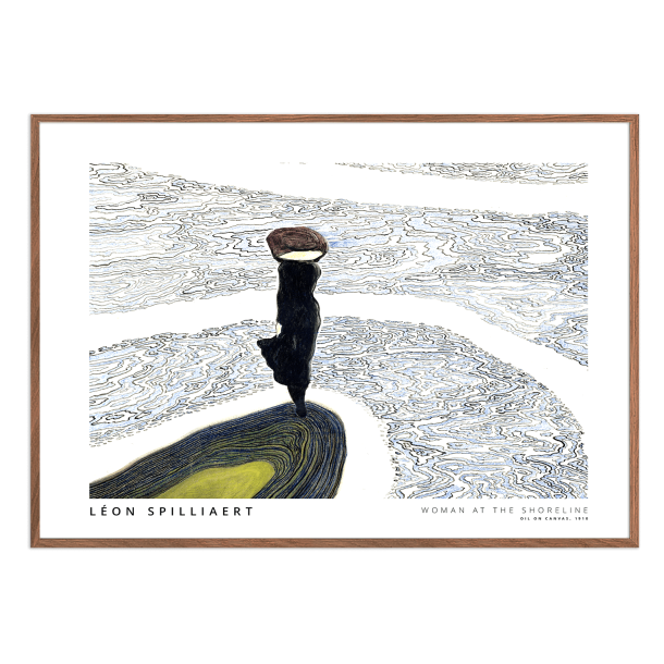 Woman at the shoreline. Lon Spilliaert (Landscape)