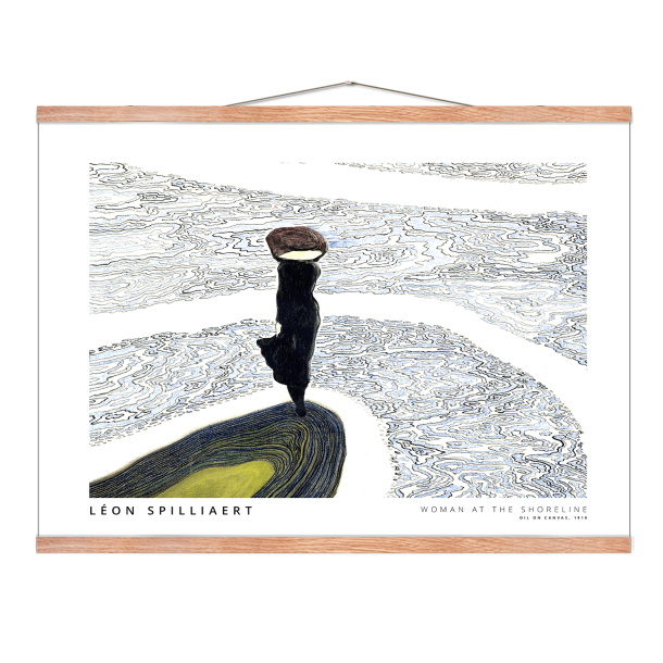 Woman at the shoreline. Lon Spilliaert (Landscape)