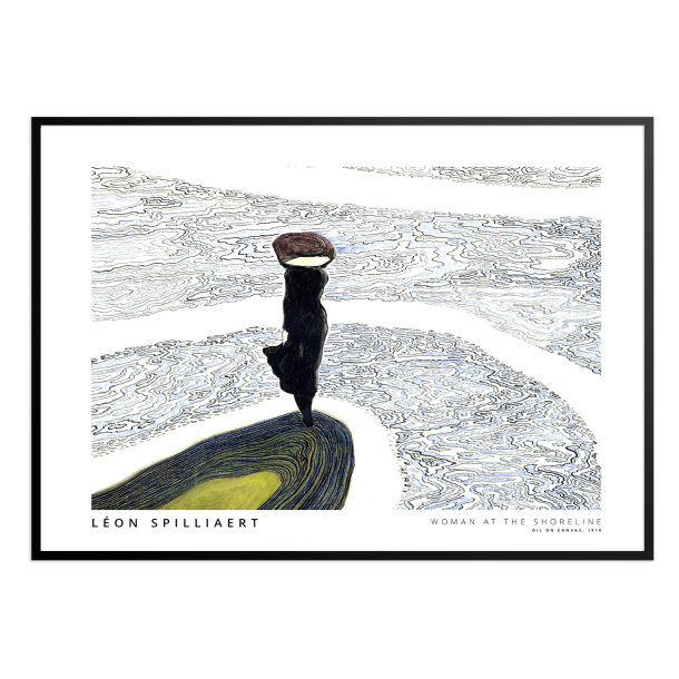 Woman at the shoreline. Lon Spilliaert (Landscape)