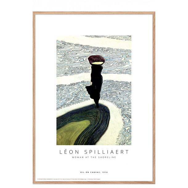 Woman at the shoreline. Lon Spilliaert