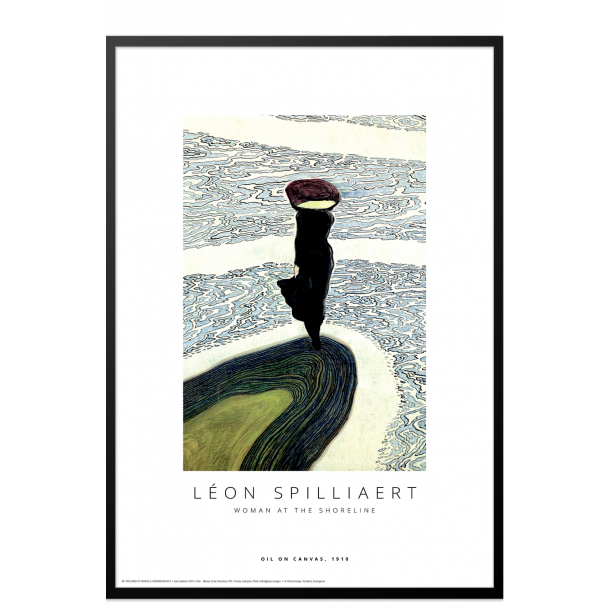 Woman at the shoreline. Lon Spilliaert