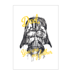 Star Wars. Dad you are my father - gul. Plakat.