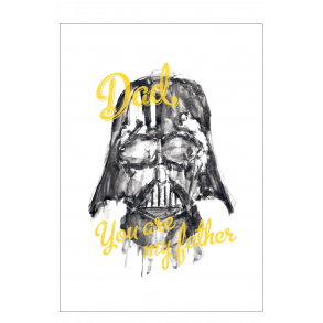Star Wars. Dad you are my father - gul. Plakat.