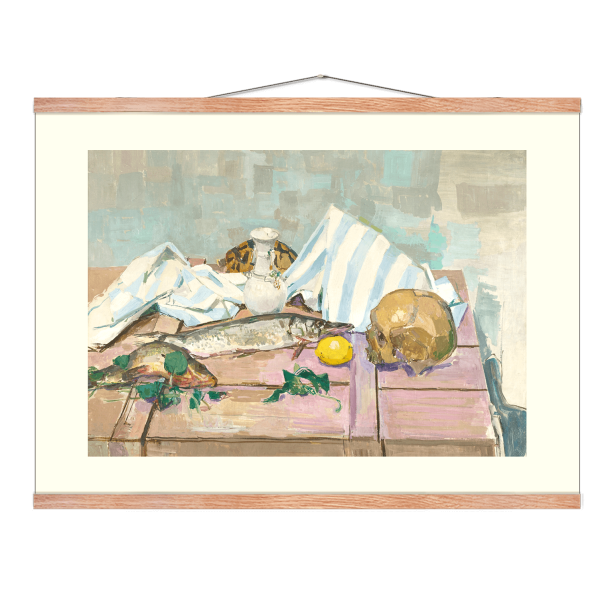 Stilleben (kranie og fisk)