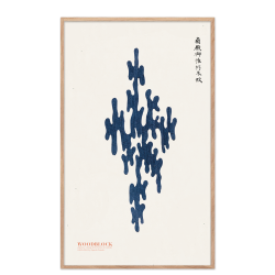 Japansk vintage woodprint.