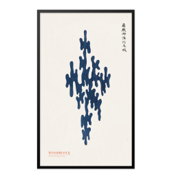 Japansk vintage woodprint.