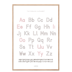 Engelsk alfabet plakat