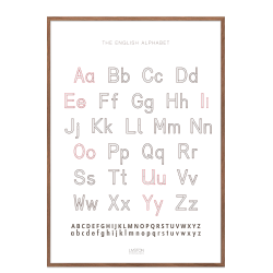 Engelsk alfabet plakat