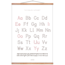 Engelsk alfabet plakat