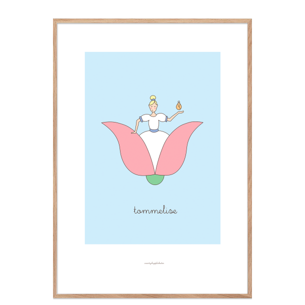 H.C. Andersen - Tommelise. Brneplakat.