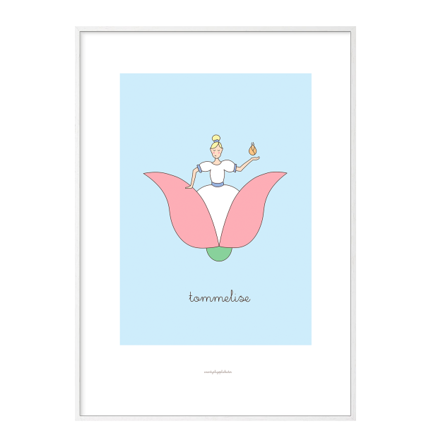 H.C. Andersen - Tommelise. Brneplakat.