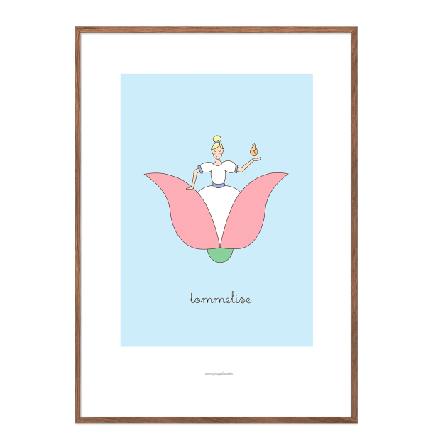 H.C. Andersen - Tommelise. Brneplakat.