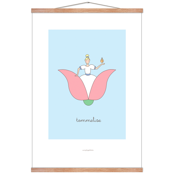 H.C. Andersen - Tommelise. Brneplakat.