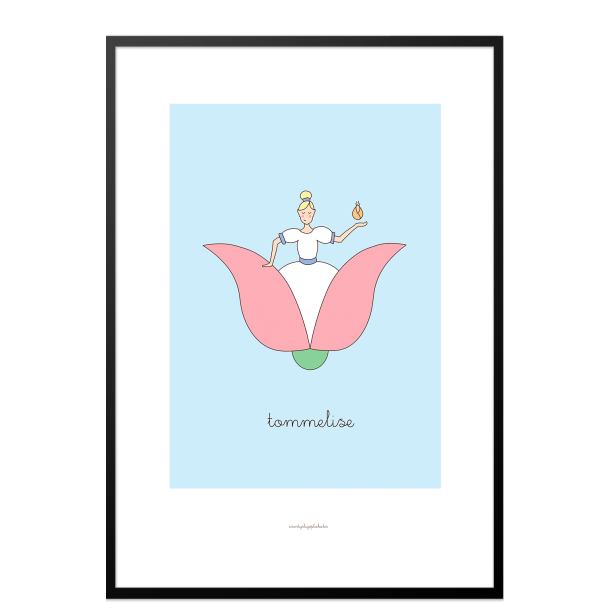 H.C. Andersen - Tommelise. Brneplakat.