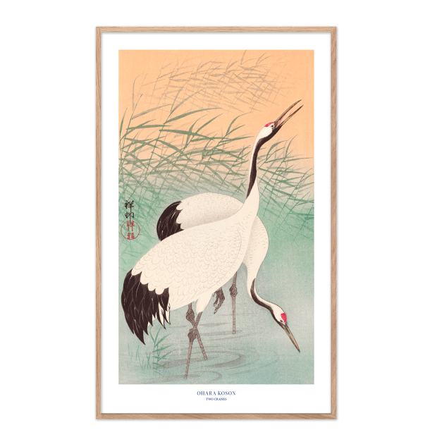 Japansk plakat | Two cranes