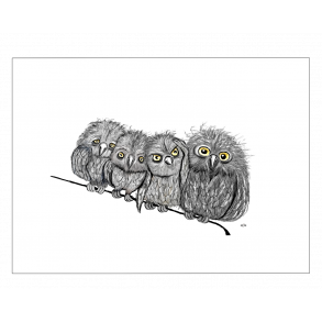Ugler p snor - Plakat med dyr
