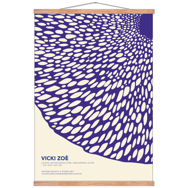 Poster. The Touch of a human being. Blue