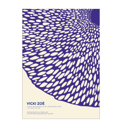 Poster. The Touch of a human being. Blue