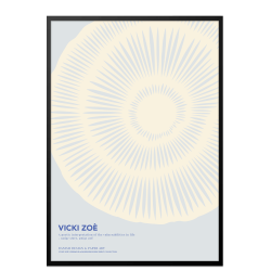 The uniqueness of you. Light blue/cream