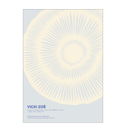 The uniqueness of you. Light blue/cream