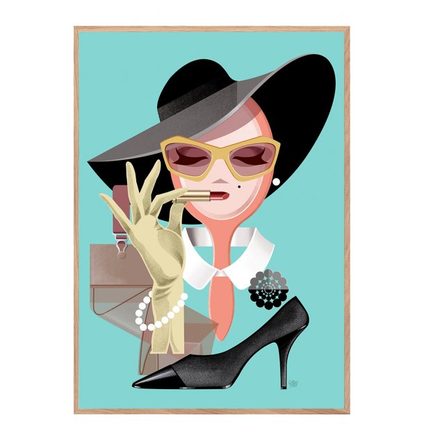 Vintage lady - Plakat