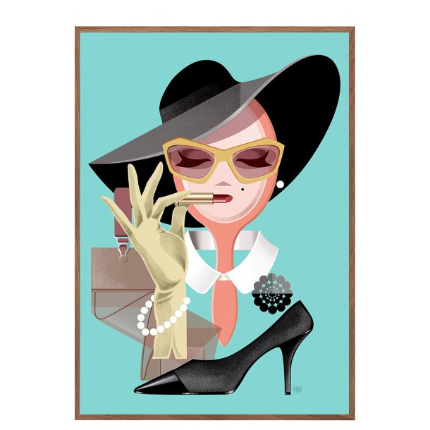 Vintage lady - Plakat