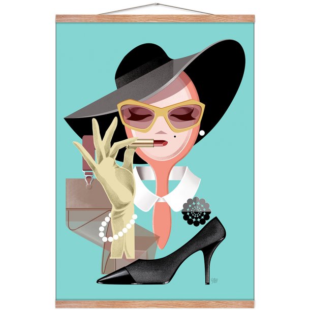 Vintage lady - Plakat