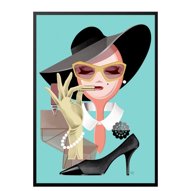 Vintage lady - Plakat