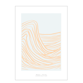 Wellen pastellfarben. Pfirsich